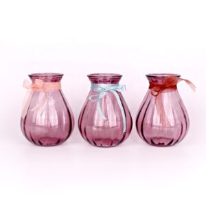 Wholesale High End Flower Plant Glass Eco-Friendly Recyclable Vase for Home Office Indoor Decoration