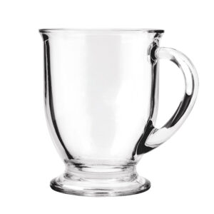 Wholesale Amazon best seller 16OZ clear glass coffee cup mugs for coffee milk beverage