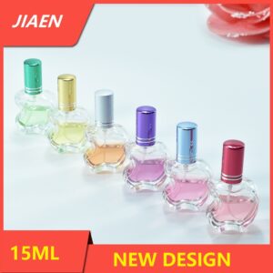 Wholesale Empty Luxury 15ml Clear Apple Shaped Glass Spray Perfume Bottle