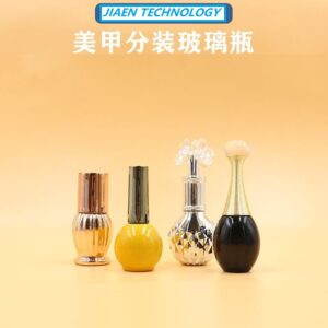 Wholesale New Design 10ml Colorful Glass Nail Polish Bottle for Gel Top Base