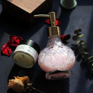 200ml Glass Soap Dispenser Hand Soap Dispenser Soap Dispenser Bathroom with Rust Proof Pump for Kitchen Dish Soap Hand Soap Essential Oil & Lotion