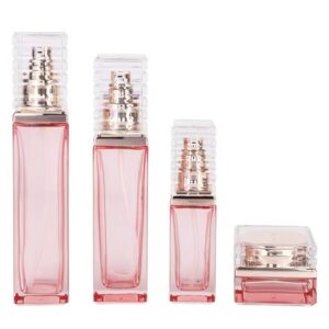 Wholesale Square 120ml Glass Essence Bottle 100ml Water Bottle 30ml40ml50ml Cream Bottle Foundation Bottle Cosmetics Sub-Bottle