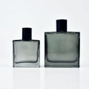 Wholesale 50ml 100ml Grey High-Grade Glass Perfume Bottle Perfume Dispenser Bottle Without Lid