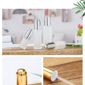 Wholesale Empty Cosmetic Packaging Round Shaped 30ml 50ml 100ml Frosted Glass Perfume Bottle with Spray