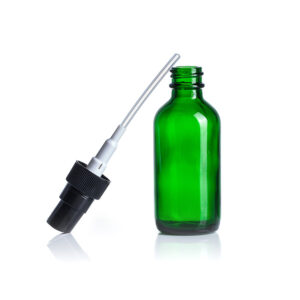 Wholesale Empty Green Round 10ml 15ml 30ml 60ml 120ml 2oz 4oz Refillable Glass Perfume Bottle Cosmetic Glass Spray Bottles
