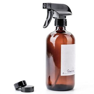 Wholesale Empty 30 60 120 240 500 1000ml Amber Boston Glass Bottle with Plastic Hand Button Make-up Water Sprinkler Garden Spray Gun Bottle with Trigger Sprayer