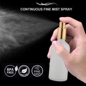 Wholesale Empty Cosmetic Packaging Bottle 5ml 10ml 15ml 30ml 50ml 100ml Frosted Glass Perfume Bottle Atomizer Fine Mist Spray Bottle with Mist Sprayer