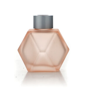 Wholesale Empty 100ml Diffuser Bottle Irregular Polygon Nordic Glass Reed Diffuser Container