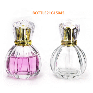 Wholesale Empty Clear 50ml Pumpkin Shape Spray Glass Perfume Bottle