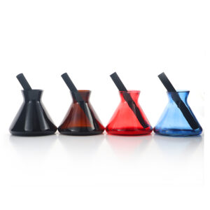 Wholesale Empty 200ml Black White Blue Red Colored Transparent Conic Glass Empty Aromatherapy Perfume Reed Diffuse Glass Bottle