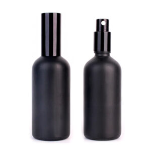 Whoelsale Empty 10ml 15ml 20ml 30ml 50ml 100ml Matte Black Refillable Glass Spray Perfume Bottle