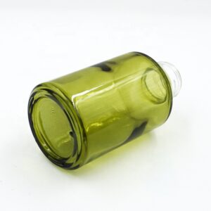 Wholesale Empty 30ml Cosmetic Green Glass Essential Oil Bottle with Screw Mouth
