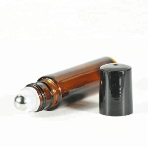 Wholesale Empty Amber 1ml 2ml 3ml 5ml 10ml Glass Roller Bottle for Perfume Essential Oils Cosmetic Jars Empty Roller Ball on Bottles