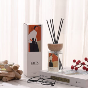 Wholesale Empty 120ml 150ml Perfume Rattan Bedroom Living Room Toilet Air Freshener Deodorant Aromatherapy Glass Bottle with Wooden Top