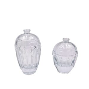 Wholesale Emtpty 80ml Transparent Glass Bottle Small Sample Perfume Bottle with Unicorn Outer Lid