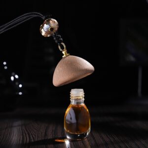 5ml Creative Mushroom Cap Car Air Freshener Empty Glass Bottle Wardrobe Perfume Pendant Empty Glass Bottle