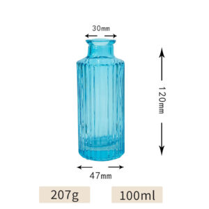 Wholesale 100ml Round Aromatherapy Bottle Without Fire Canes Dried Flowers Diffuser Bottle Hotel Bathroom Decoration Fragrance Evaporating Bottle