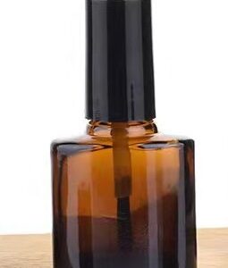 China Wholesale Amber 7ml 15ml Brown Nail Polish Bottle for Gel Top Base Glass Bottle