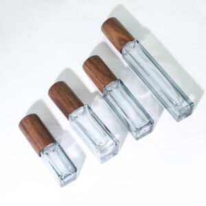 Wholesale Square Glass Perfume Bottle 3ml5ml 10ml Advanced Black Walnut Perfume Spray Bottle Perfume Bottle