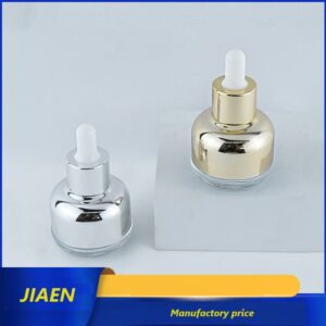 Electroplating Gold 30ml Dropper Bottle for Essential Oil Packaging