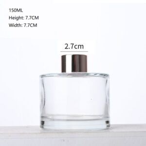 50ml Transparent Cylindrical Glass Aromatherapy Bottle 200ml Indoor Non-Fire Aromatherapy Bottle Toilet Diffuser Bottle