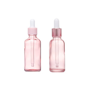 Wholesale Multi-Size Pink Glass Dropper Bottle for Essential Oil Essence