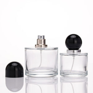 30ml 50ml100ml Semi-Round Cap Transparent Glass Perfume Spray Bottle Cosmetics Glass Perfume Empty Bottle