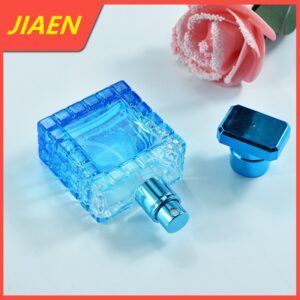 Colorful Square Shaped Refillable Perfume Bottle with Fine Mist Spray