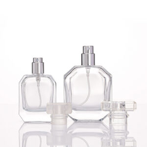 Spot High-Grade Diamond-Shaped Glass Bottle 30ml 50ml100ml Flat Square Perfume Bottle Bayonet Divided Fine Mist Bottle Empty Bottle