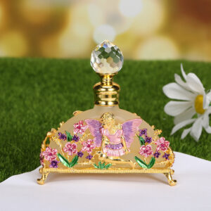 Wholesale Creative Fashion 20ml Dubai Flower Fairy Angel Essential Oil Perfume Empty Bottle