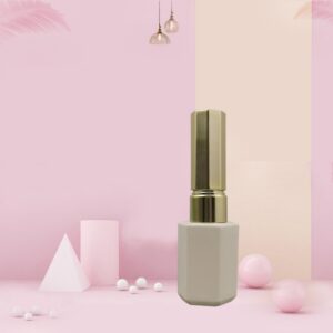 Wholesale 10ml 15ml Matte Colorful Hexagon Nail Polish Bottle for Gel Top Base